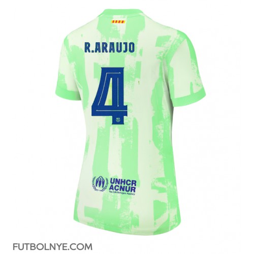 Camiseta Barcelona Ronald Araujo #4 Tercera Equipación para mujer 2024-25 manga corta